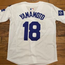 blue Or White Yamamoto new 2025 World Series Jersey