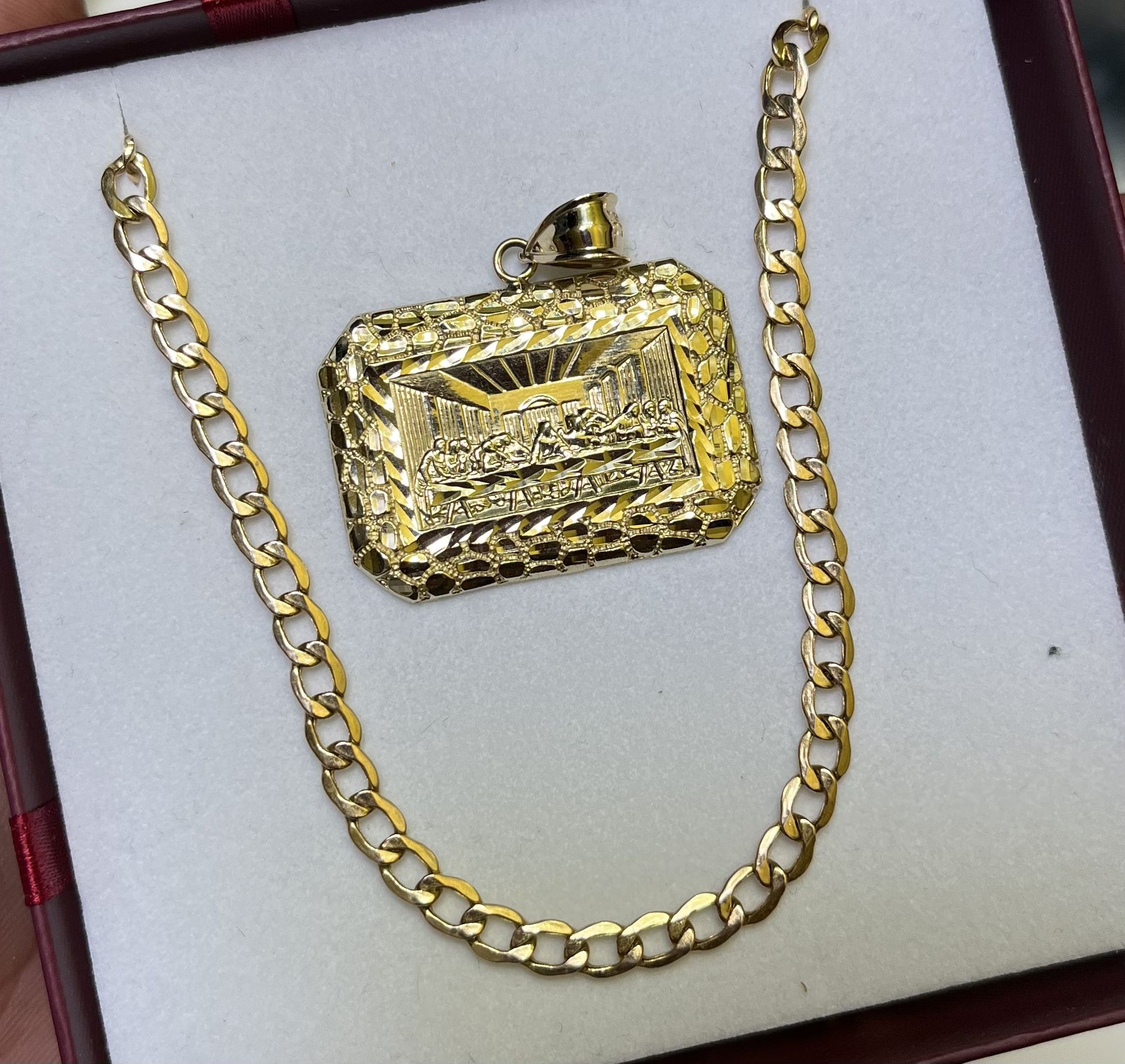 14K Curb Link 26in