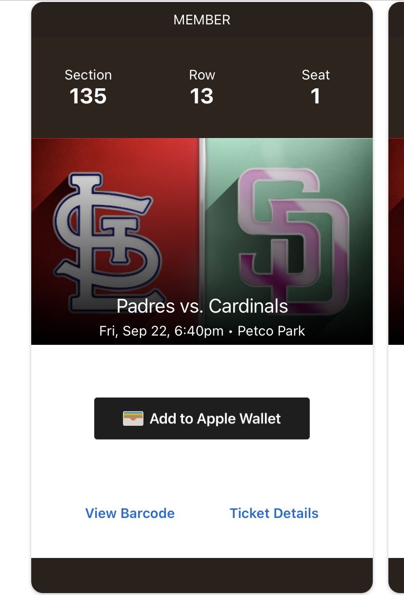 Padres Vs Cardinals 9/22 FRIDAY