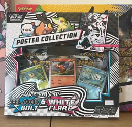 Pokemon Scarlet & Violet Black Bolt & White Flare Poster Collection New