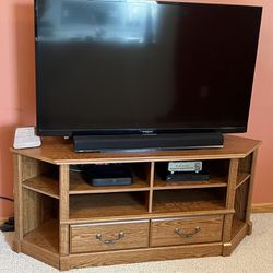 Sauder wooden corner tv stand
