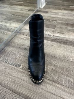 Chanel leather boots