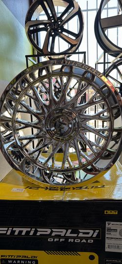 22x12 FITTIPALDI OFF-ROAD WHEELS 6x139.7 + 33” 35” TIRES (4) SILVERADO SIERRA TAHOE-WE FINANCE