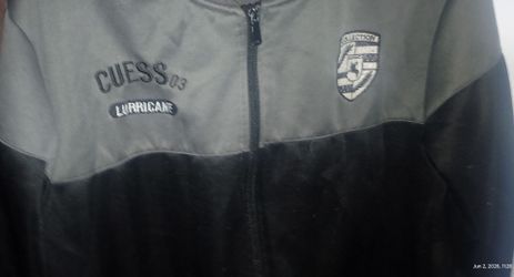GUESS LURRICANE MENS BLACK AND GRAY TRACKSUIT