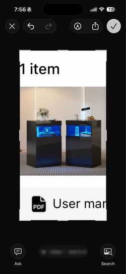 To set nightstands