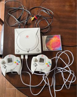 SEGA Dreamcast White Home Console Bundle w/ 2 Controllers & Original Web Browser Disc