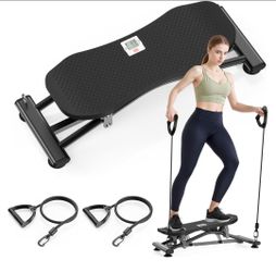 Ski and balance exercise machine