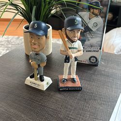 Ichiro and Mitch Haniger  Bobble heads