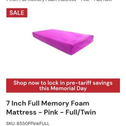 Twin Memory Foam Mattress 