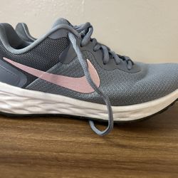 Nike Women's Revolution 6 Ashen Slate/Blue/Pink Next Nature Sneakers