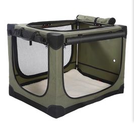 Metal / fabric dog crate
