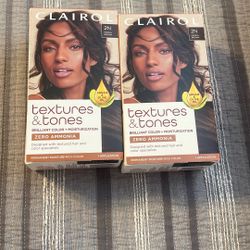 Clairol Textures & Tones Hair Dye Ammonia-Free Permanent Hair Color Creme, 2N Mocha Brown, 1 Application