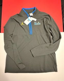 UCLA Bruins Jordan Brand Victory Half-Zip Sweatshirt - Anthracite