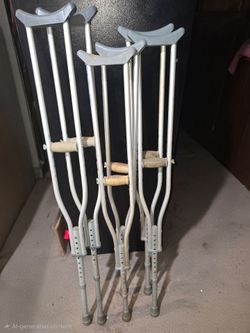 3 sets of crutches