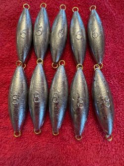 6 & 8 oz Fishing Sinkers