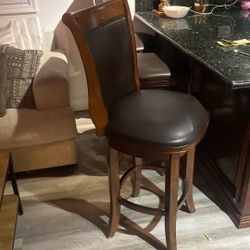 Sillas De Cuero Y Madera 