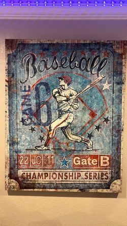 Baseball Canvas Poster