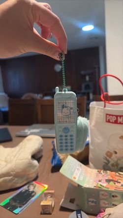 Pochacco Mini Phone Keychain Charm