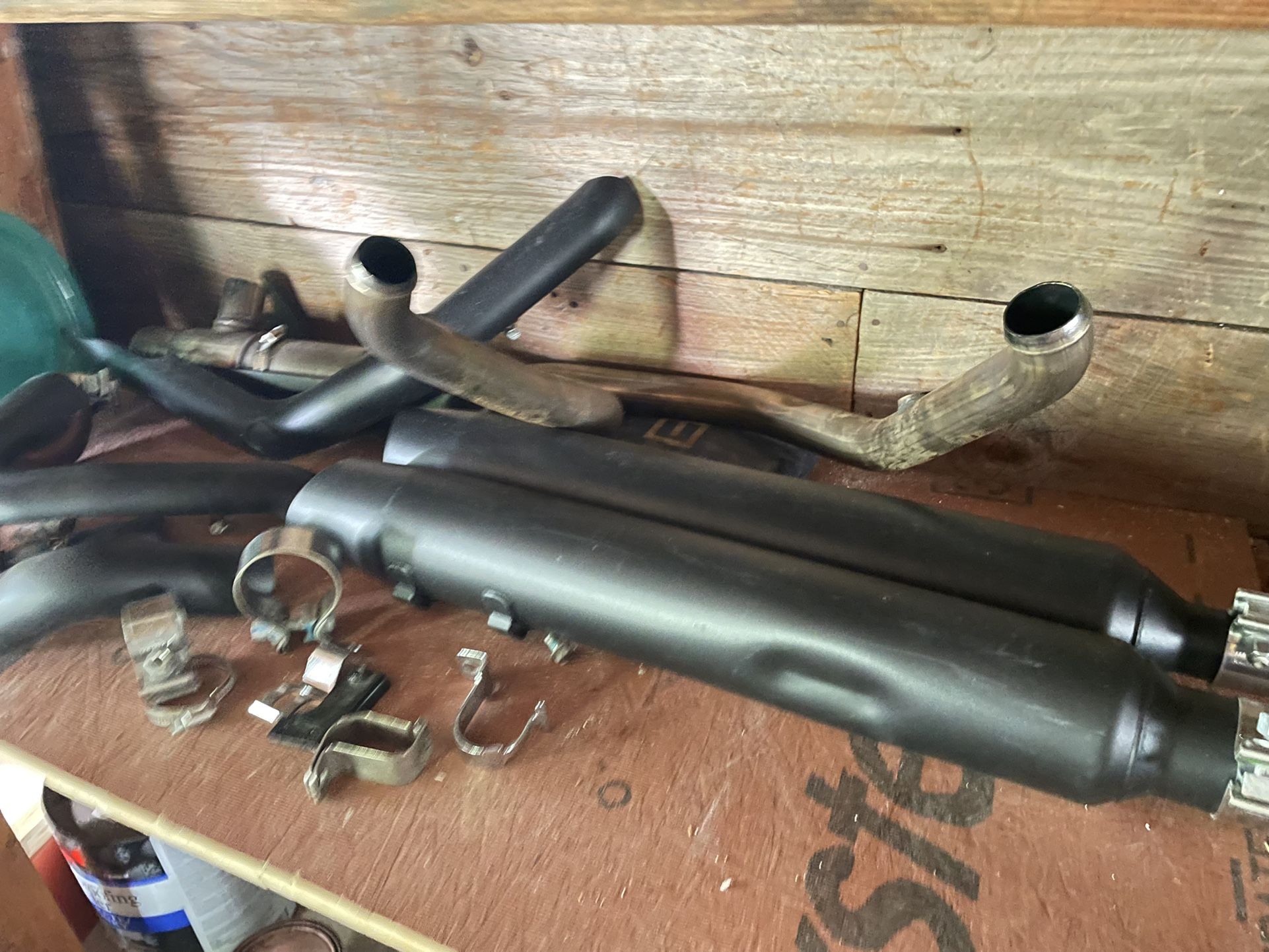 Exhaust, Black Finish, Harley