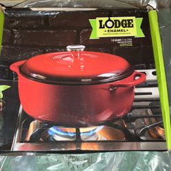 LODGE COLOR PORCELAIN ENAMEL ON CAST IRON 7.8 Qt