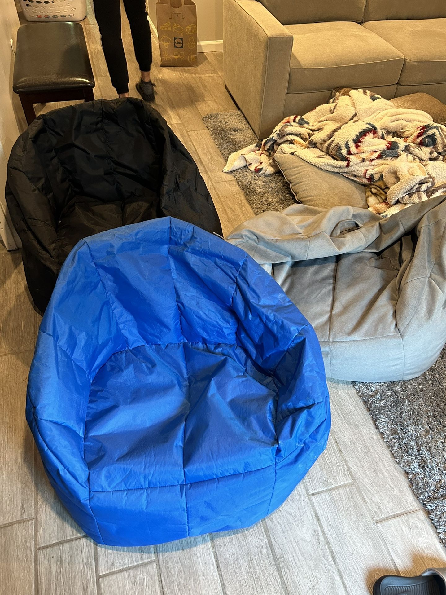 3 Big Joe Bean Bags