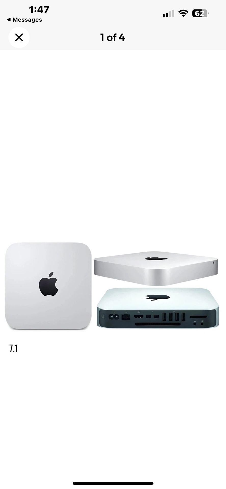 Apple Mac Mini Late 2014 Intel Core i7 3.0GHz,  16 GB Ram, 1.12 TB Fusion Drive