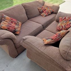 Free sofa and love seat set