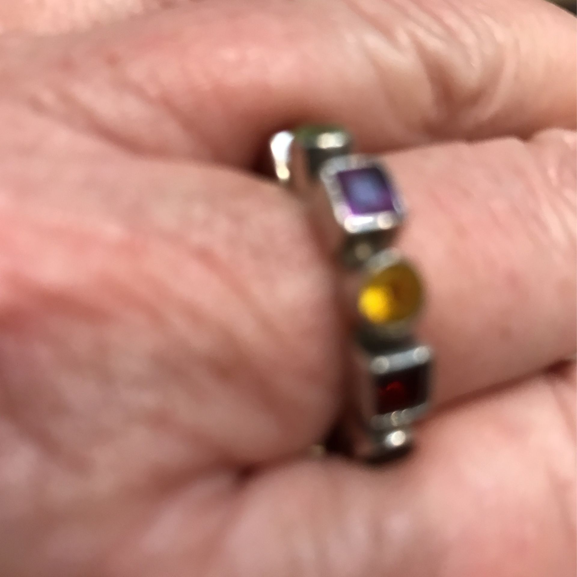 Ring With Semi Precious Stones