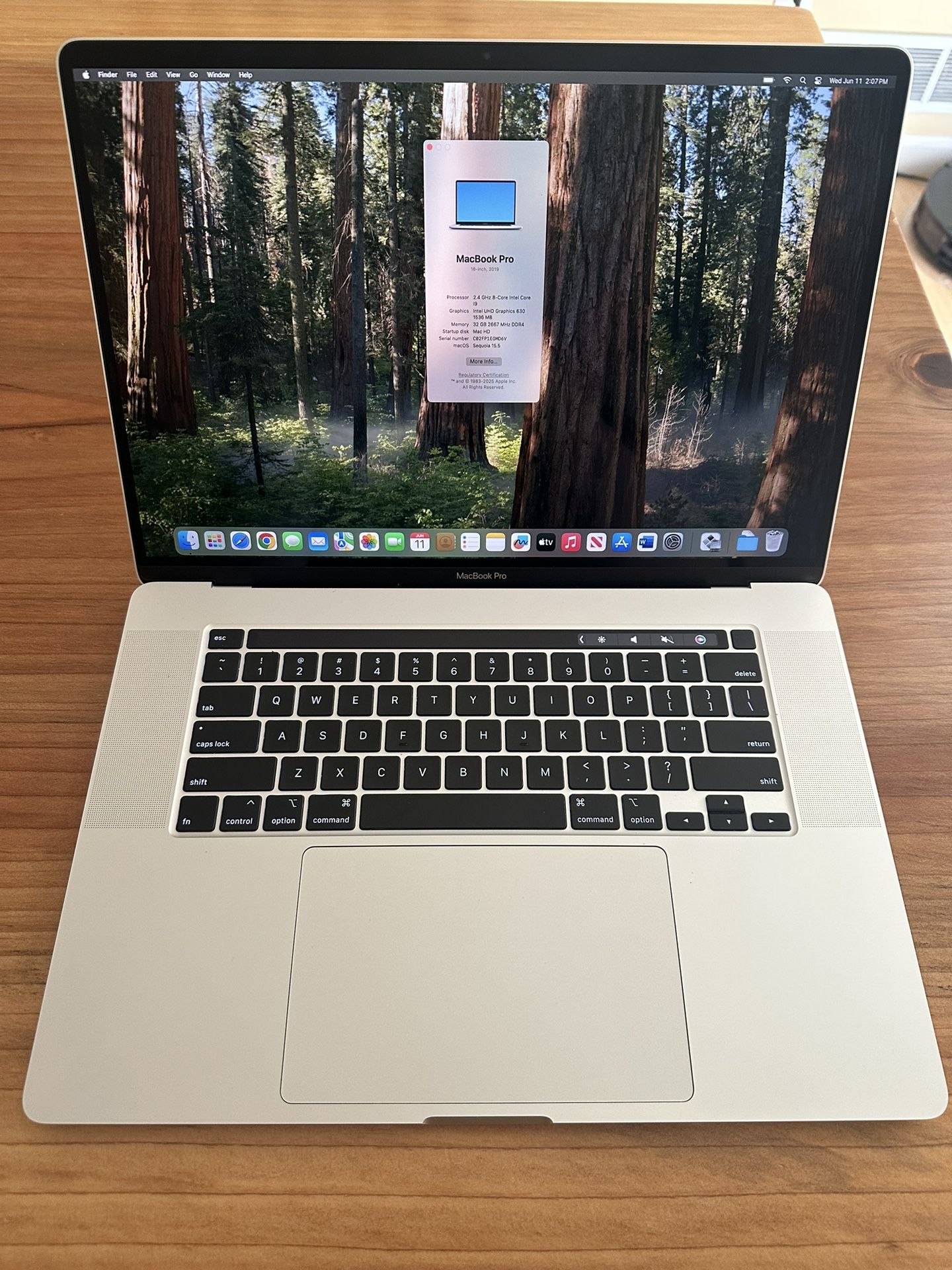 2019 MacBook Pro 16” i9 2.4GHz 32GB RAM 500GB