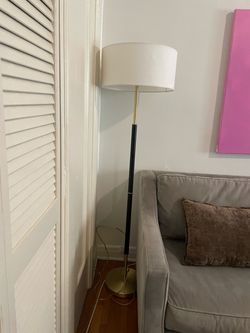 Modern Black and Gold Floor Lamp