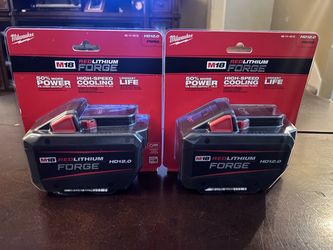 Milwaukee M18 Forge 12.0 Battery.  $160 each