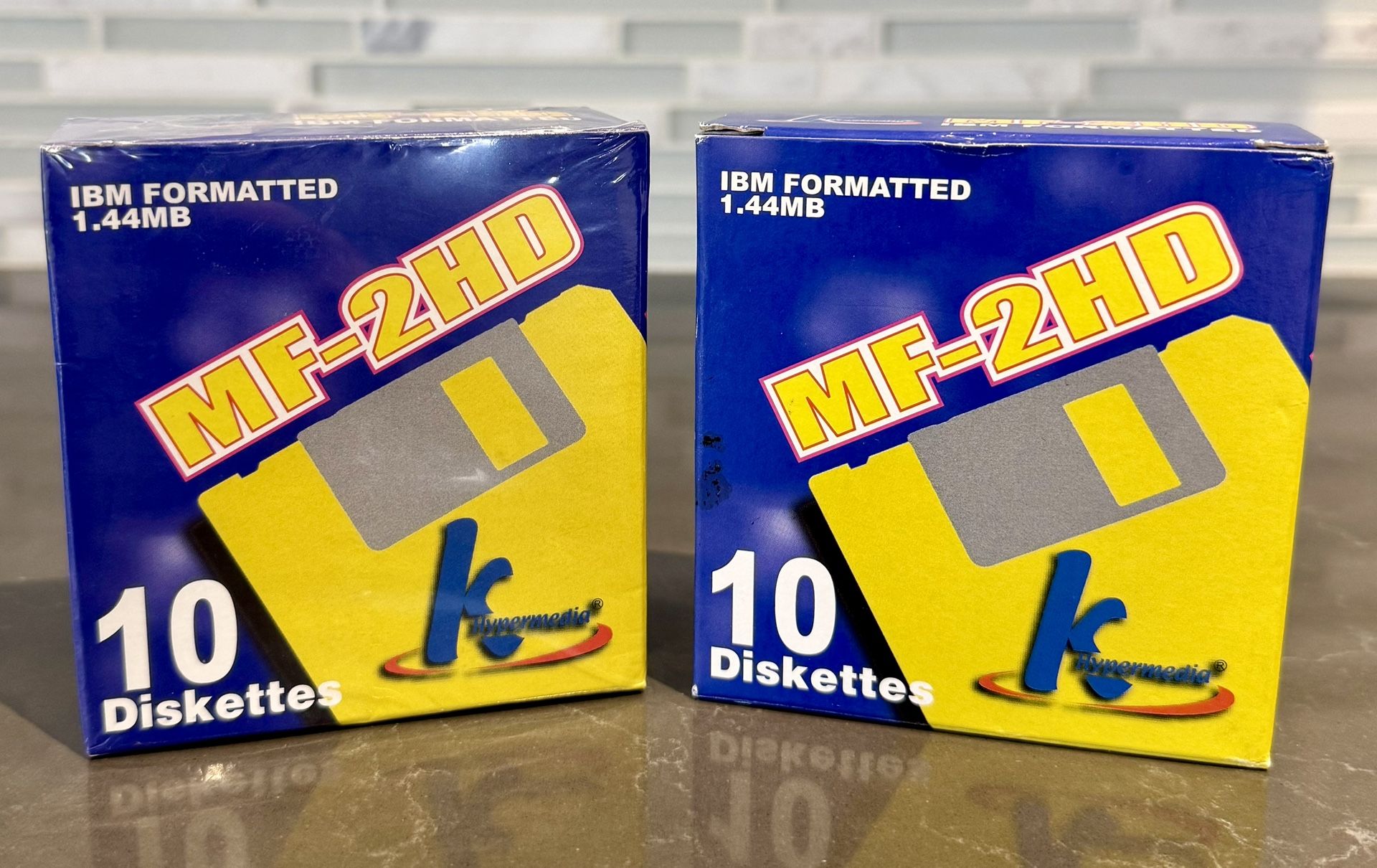 3.25 Inch Floppy Disks - IBM Formatted 1.44MB - KHypermedia MF-2HD (10 Packs x2)