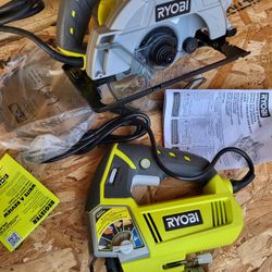 Ryobi corded two tools set jigsaw and circular Saw.