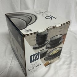 Mikasa Maddox 16 Pieces Stoneware Dinnerware Set