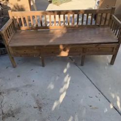 Reclaimed Pine Bench