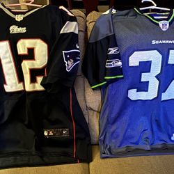 Seahawks Patriots Jerseys Super Bowl 60 For Both!!!