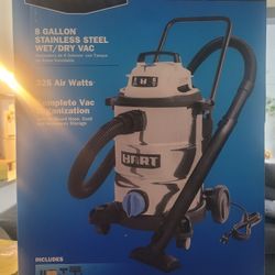 Hart 8 Gal Stainless Steel Wet/Dry Vacuum 