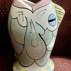 Glazed Clay Fish Planter