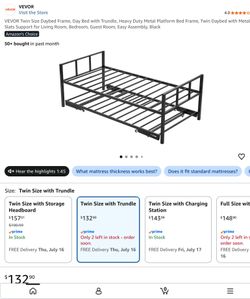 Twin Daybed with trundle.