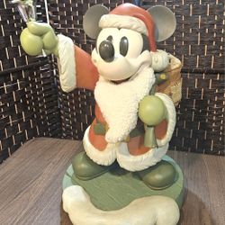 LIMITED Disney Mickey Mouse Santa Big Fig Christmas Figure 21"