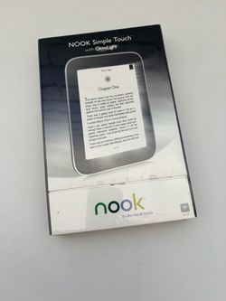Barnes & Noble NOOK Simple Touch GlowLight 2GB Gray BNRV350 Brand New Sealed