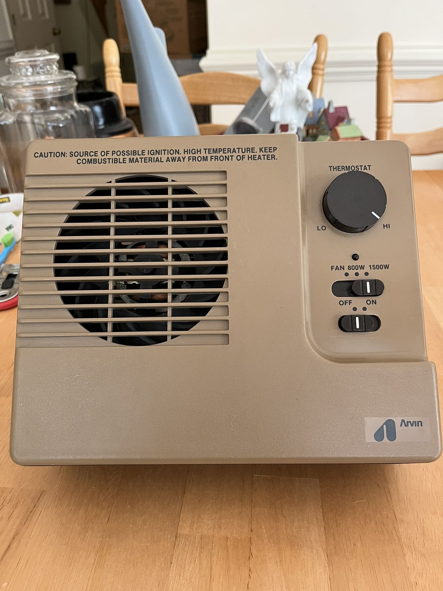 Arvin 29H40 Heater & Fan 1500w Low Profile
