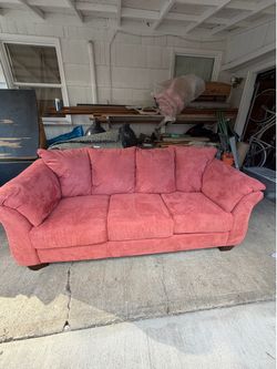 Red comfy couch