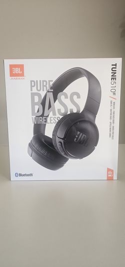 NEW JBL Tune 510BT Wireless Bluetooth Headphones – Pure Bass Sound, Black, Sealed