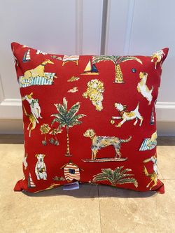7 Hampton Bay Throw Pillow Summer Dogs Chili Square Outdoor Throw Pillow for Sale in Boca Raton FL OfferUp
