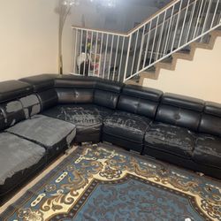 Black  Sectional Sofa