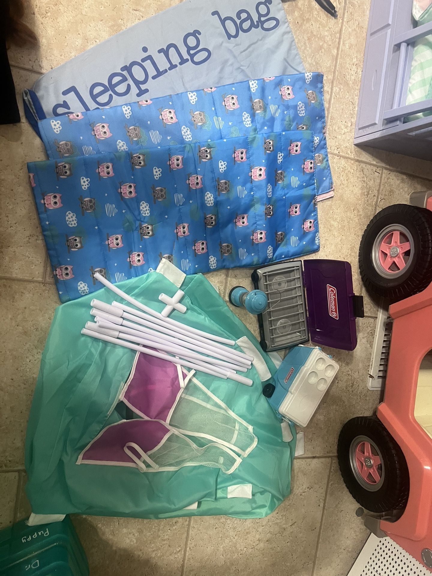 Our Generation Camping Set And Scooter