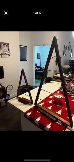 Mid Century Modern Teak Christmas Trees