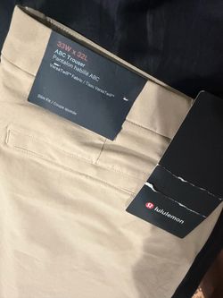 Lululemon slim fit trouser khaki 33x32