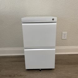 Lock Safe Filing Cabinet (White)